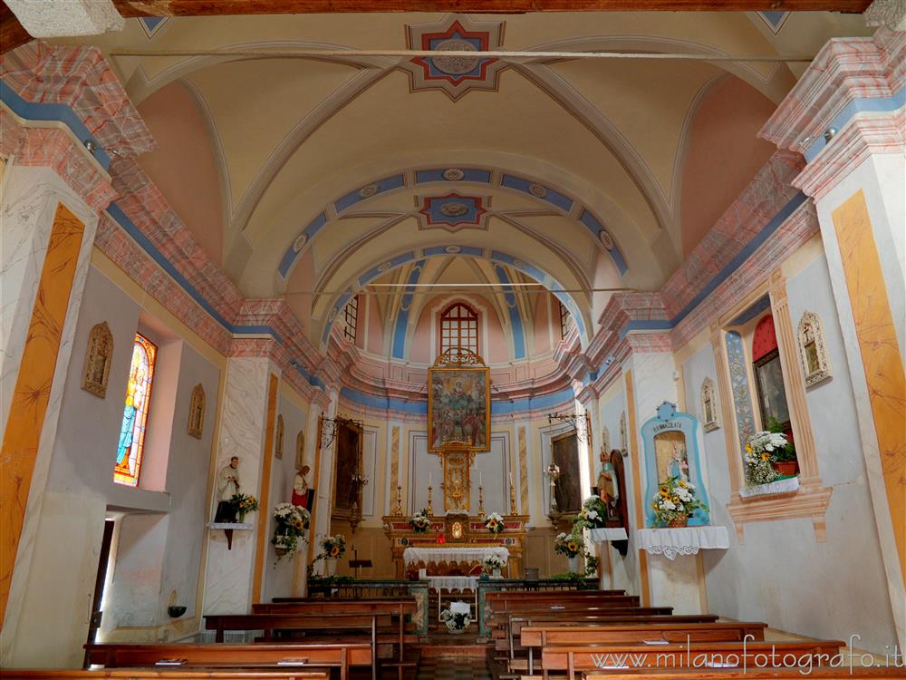 Quittengo fraction of Campiglia Cervo (Biella, Italy) - Interior of the Church of San Rocco